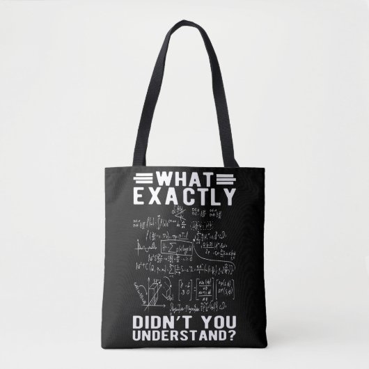 Funny Mathematicus Physicis Teacher Science Nerd Tote Bag (Voorkant)