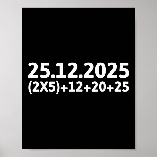 Funny Maths 67 Christmas Meme Teachers Students Sc Poster (Voorkant)