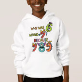Funny Maths Numbers Hoodie for Kids (Voorkant)