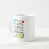 Funny Maths Numbers Joke Mug for School Koffiemok (Voorkant links)