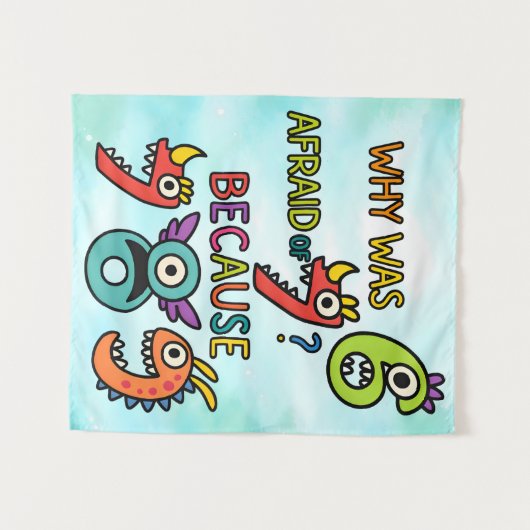 Funny Maths Numbers Joke Poster for Kids Wandkleed (Voorkant (horizontaal))