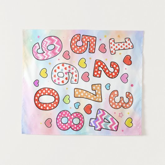 Funny Maths Numbers Joke Poster for Kids Wandkleed (Voorkant (horizontaal))