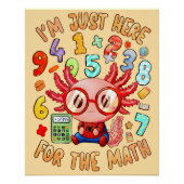 Funny Maths Poster for Kids UK Classroom Wall Art (Voorkant)