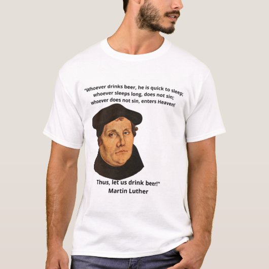 Funny Matin Luther T-Shirt (Voorkant)