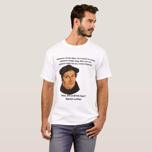 Funny Matin Luther T-Shirt (Voorkant volledig)