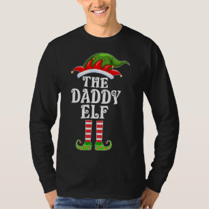 Funny Matking Family The Dad Elf kerstkosten T-shirt