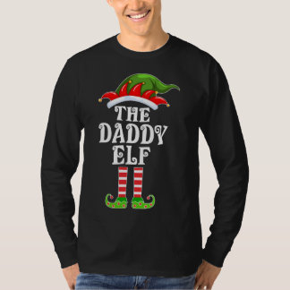 Funny Matking Family The Dad Elf kerstkosten T-shirt