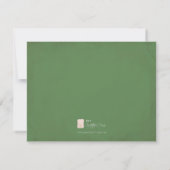 Funny MATRON OF HONOR VOORSTEL card, Greenery Kaart (Achterkant)