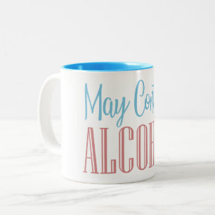 Funny May Bevat alcohol Tweekleurige Koffiemok