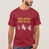 Funny "May Contain Traces of Nuts" T-shirt (Voorkant)