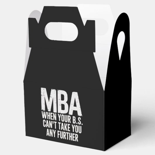 Funny MBA Master Degree Graduation Day Bedankdoosjes (Geopend)