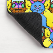 Funny MC Easter Bunny Chicks Tessellation Pattern Muismat (Hoek)