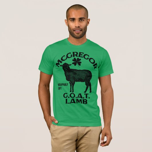 Funny McGregor G.O.A.T. LAMB "Untapable Soft" T-shirt (Voorkant volledig)
