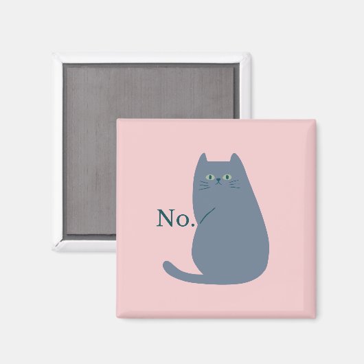 Funny Mean Cat Magneet (Voorkant / Achterkant)