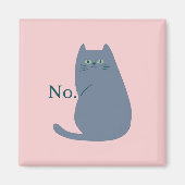 Funny Mean Cat Magneet (Voorkant)