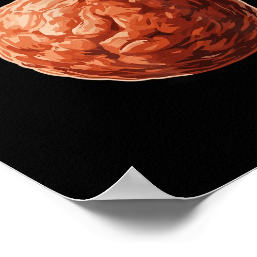 Funny Meatball Art For Men Women Italian Food Love Poster (Hoek)