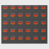 Funny Meatball minnaar Kawaii Food Fan Cadeaupapier (Vlak)