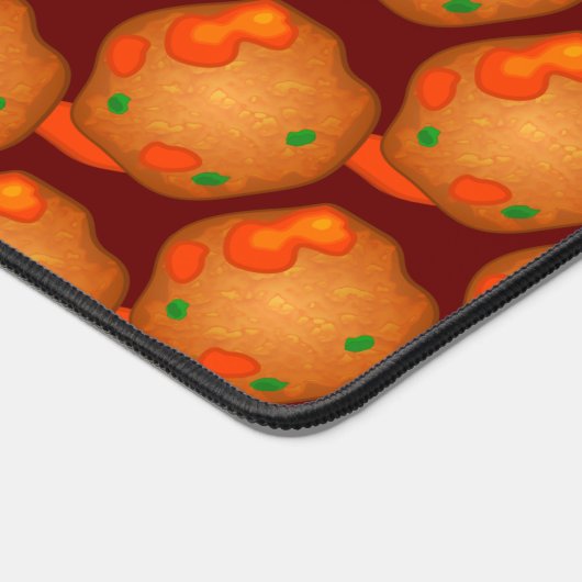 Funny Meatballs - Man Eten met Eigen Slogan / Naam Bureaumat (Hoek)