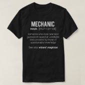Funny Mechanic Betekenis Mechanic Noun Definition T-shirt (Design voorkant)