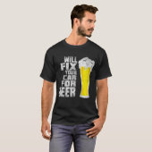 Funny Mechanic Car Lover Beer Shirt - Car Guy Gift (Voorkant volledig)