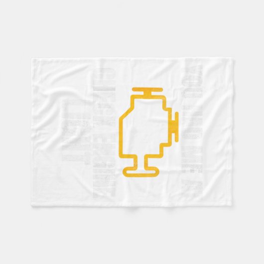 Funny Mechanic Check Engine Light Car Auto Repair  Fleece Deken (Voorkant (Horizontaal))