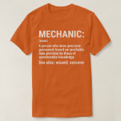Funny Mechanic Definition Mechanics Gift T-shirt (Design voorkant)