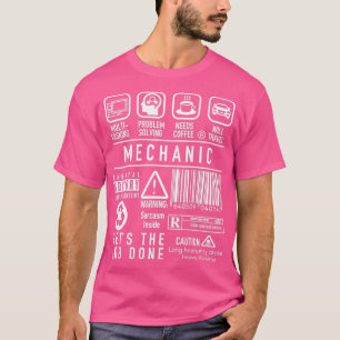 Funny Mechanic Definition Symbolen T-shirt
