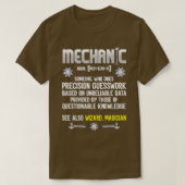 Funny Mechanic Definition T-shirt (Design voorkant)