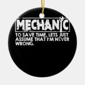 Funny Mechanic Engineer Repairman technicus Keramisch Ornament (Voorkant)