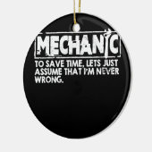 Funny Mechanic Engineer Repairman technicus Keramisch Ornament (Links)