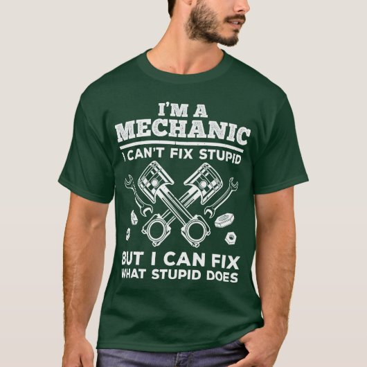 Funny Mechanic For Men Dad Car Auto Diesel Automo  T-shirt (Voorkant)