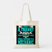 Funny Mechanic Gag Gift Offsive Humor Vliegtuig D Tote Bag (Achterkant)
