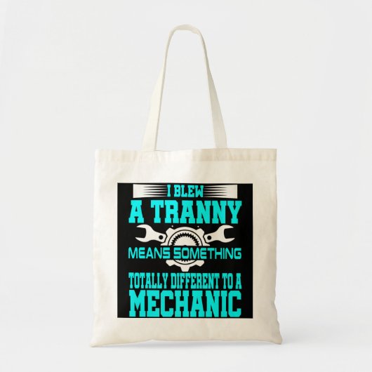 Funny Mechanic Gag Gift Offsive Humor Vliegtuig D Tote Bag (Voorkant)