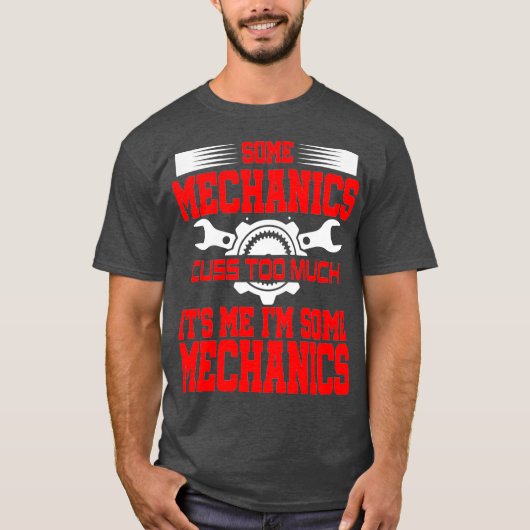 Funny Mechanic Gag Gift Offsive Humor Vliegtuig T-shirt (Voorkant)