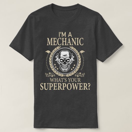 Funny Mechanic Geweldige Cool T-shirt (Design voorkant)