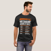 Funny Mechanic Hourly Rate Future Mechanic 1 T-shirt (Voorkant volledig)