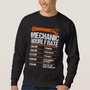 Funny Mechanic Hourly Rate Future Mechanic Trui