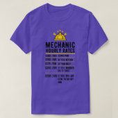 Funny Mechanic Hourly Rate Gift Shirt Labor RatesT (Design voorkant)