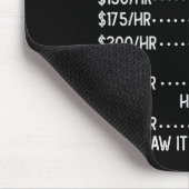 Funny Mechanic Hourly Rate Joke Design  Muismat (Hoek)