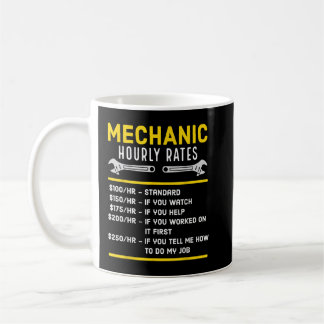 Funny Mechanic Hourly Rate Koffiemok