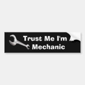 Funny Mechanic Joke Bumpersticker (Voorkant)