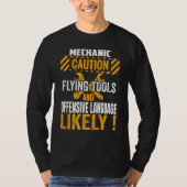 Funny Mechanic Maintenance Man Garage Cars Technic T-shirt (Voorkant)
