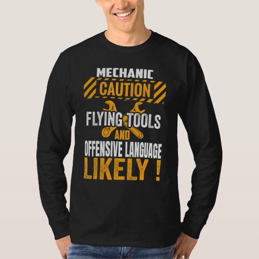 Funny Mechanic Maintenance Man Garage Cars Technic T-shirt (Voorkant)