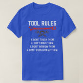 Funny Mechanic Tool Rules Auto Repair Car Mechanic T-shirt (Design voorkant)