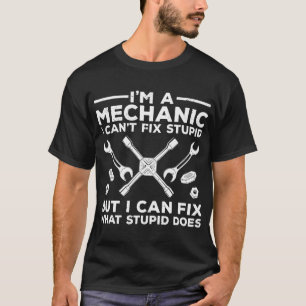 Funny Mechanic voor mannen Papa Auto Diesel Automo T-shirt