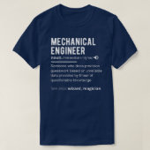 Funny Mechanical Engineer Definition Engineering E T-shirt (Design voorkant)