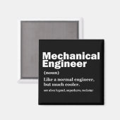 Funny Mechanical Engineer Definition Engineering Magneet (Voorkant / Achterkant)
