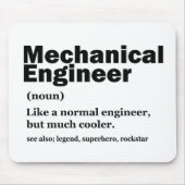 Funny Mechanical Engineer Definition Engineering Muismat (Voorkant)