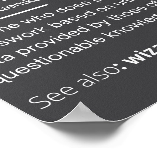 Funny Mechanical Engineer Definition Engineering Poster (Hoek)