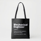 Funny Mechanical Engineer Definition Engineering Tote Bag (Voorkant)